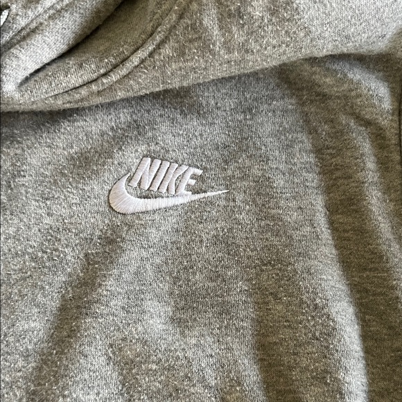 Nike Light Gray Pullover Hoodie - Picture 3 of 4